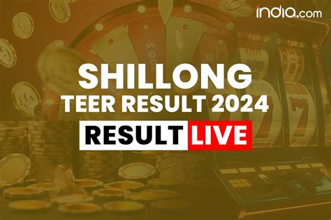 2024 shillong teer result|Shillong TEER RESULT [29 Aug 2024] Today LIVE .